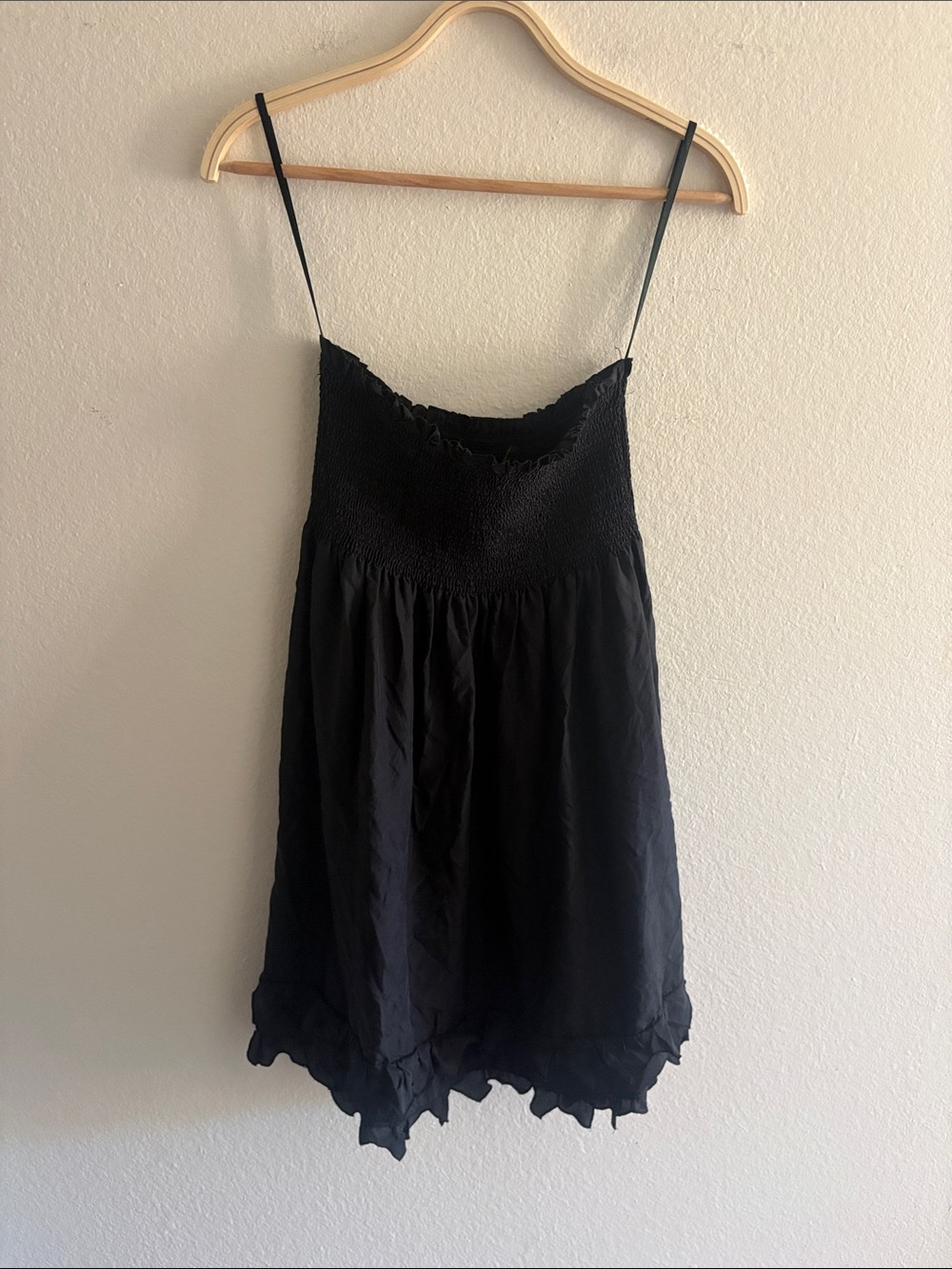 BCBGMaxAzaria Silk Strapless Mini Dress